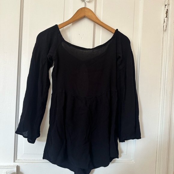 Urban Outfitters Pants - Urban Outfitters Gauzy/Sheer Black Women's Romper